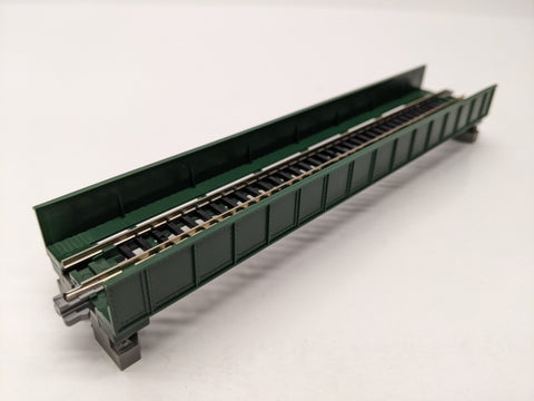 Kato 20-451 N Gauge Unitrack (S186T) Straight Plate Girder Bridge Green 186mm