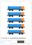 Accurascale 2104BSCB OO Gauge PTA/JUA Bogie Tippler Pack - British Steel (Inner)
