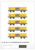 Accurascale 2106ARC1 OO Gauge PTA/JTA+JUA Bogie Tippler Pack - ARC  - Outer Pack