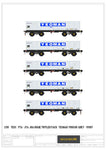 Accurascale 2110YEO1 OO Gauge PTA/JTA+JUA Bogie Tippler Pack - Yeoman (Outer)