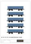 Accurascale 2114VTG OO Gauge PTA/JTA+JUA Bogie Tippler Pack - VTG Grey