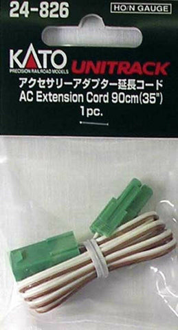 Kato 24-826 Unitrack AC Extension Cable Brown 90cm