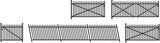 Ratio 246 N Gauge Spear Fencing Ramps & Gates Kit