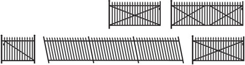 Ratio 246 N Gauge Spear Fencing Ramps & Gates Kit