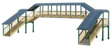 Ratio 248 N Gauge Modular Covered Station Footbridge Kit