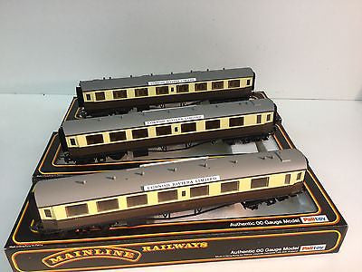 Mainline 37314 GWR 1st/3rd Class Centenary Coach 6659 x3