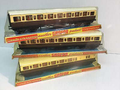 Graham Farish 10624/10634 OO Gauge GWR Mainline Coaches 9003x2, 7094x1