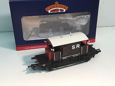 Bachmann 38-400 OO Gauge SR Pill Box Brake Van SR Brown White Roof