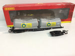 Hornby R6311A OO Gauge PDA Depressed Centre Wagon Blue Circle