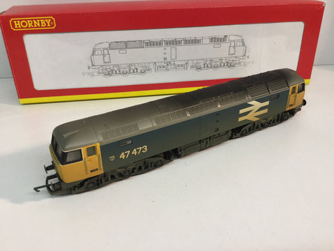 Hornby R2254B OO Gauge Class 47 No 47473 in Large Logo Livery (Weathered)