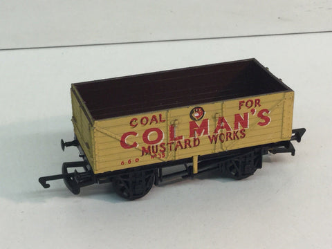 Dapol B167 7 Plank Wagon Colmans Mustard