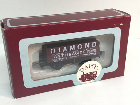 Dapol B173 7 Plank Wagon Diamond Anthracite, Ystalyfera