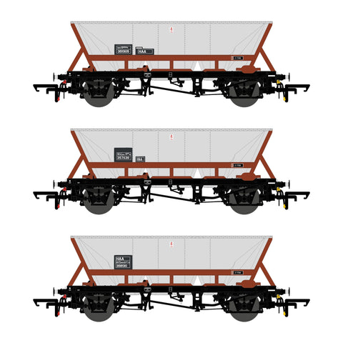 Accurascale 2558HAA-FM4 OO Gauge HAA HOP AB - Freight Brown - Pack 4