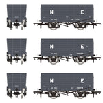 Accurascale 2823 OO Gauge P7 Hopper - LNER Grey - Triple Pack