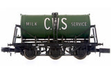 Dapol 2F-031-021 N Gauge 6 Wheel Milk Tank CWS Green 4409