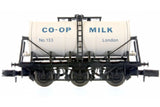 Dapol 2F-031-024 N Gauge 6 Wheel Milk Tank Co-Op London 133