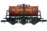 Dapol 2F-031-025 N Gauge 6 Wheel Milk Tank West Park Dairy 142