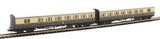 Dapol 2P-003-013 N Gauge B Set Coach Pack GWR Twin Cities Choc/Cream 6449/6450