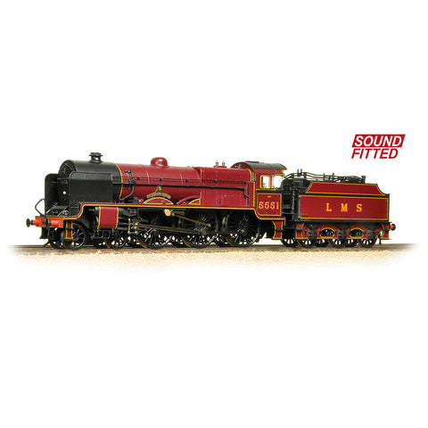 Bachmann 31-215SF OO Gauge LMS 5XP 'Patriot' 5551 'The Unknown Warrior' LMS Crimson