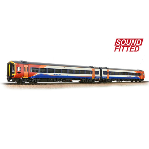 Bachmann 31-518SF OO Gauge East Midlands Class 158 2 Car DMU DCC SOUND