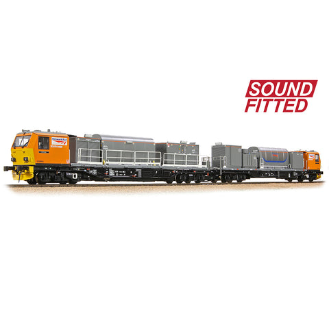 Bachmann 31-579SF OO Gauge Windhoff MPV 2-Car Set Network Rail Orange  (SOUND FITTED)
