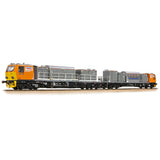 Bachmann 31-579 OO Gauge Windhoff MPV 2-Car Set Network Rail Orange