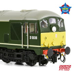 Bachmann 32-415SF OO Gauge Class 24/0 D5036 Disc H/C BR Green (SYP) SOUND FITTED
