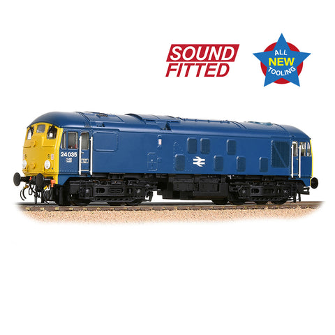 Bachmann 32-416SF OO Gauge Class 24/0 24035 Disc Headcode BR Blue