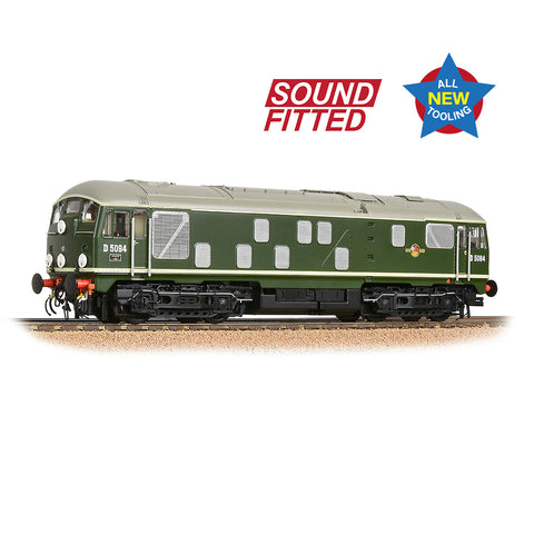 Bachmann 32-443SF OO Gauge Class 24/1 D5094 Disc Headcode BR Green (Late Crest)