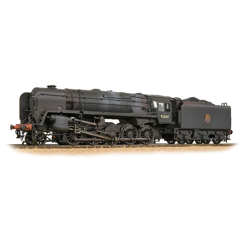 Bachmann 32-852A OO Gauge BR Standard 9F with BR1F Tender 92069 BR Black (E Emb) [W]