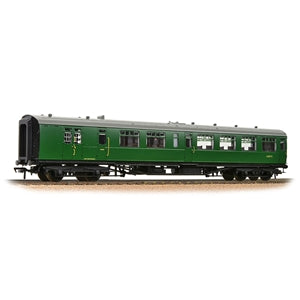 Bachmann 34-726 OO Gauge SR Bulleid Brake Third Semi-Open Coach 10'' Vents BR (SR) Green