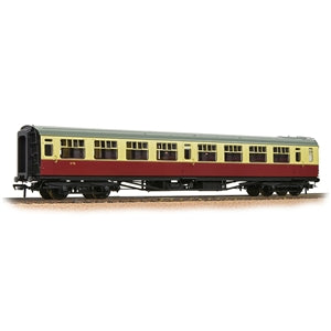 Bachmann 34-776A OO Gauge SR Bulleid Third Corridor Coach 15'' Vents BR Crimson & Cream