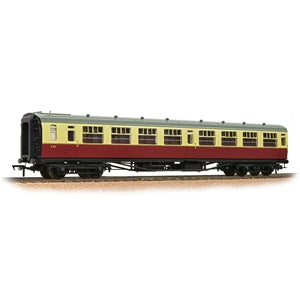 Bachmann 34-776 OO Gauge SR Bulleid Third Corridor Coach 15'' Vents BR Crimson & Cream