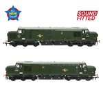 Bachmann 35-302SF OO Gauge Class 37/0 Split Headcode D6710 BR Green (Late Crest)  (SOUND FITTED)