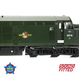 Bachmann 35-302SF OO Gauge Class 37/0 Split Headcode D6710 BR Green (Late Crest)  (SOUND FITTED)