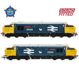 Bachmann 35-304SF OO Gauge Class 37/0 Split Headcode 37043 'Loch Lomond' BR Blue (Large Logo)(DCC SOUND)