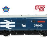 Bachmann 35-304SFX OO Gauge Class 37/0 Split Headcode 37043 'Loch Lomond' BR Blue (Large Logo)(SUPER DELUXE)