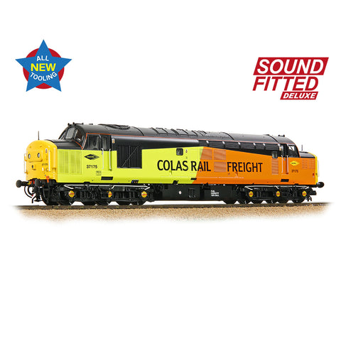 Bachmann 35-310SFX OO Gauge Class 37/0 Centre Headcode 37175 Colas Rail (SOUND FITTED DELUXE)
