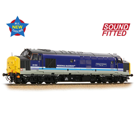 Bachmann 35-338SF OO Gauge Class 37/4 37414 'Cathays C&W Works 1846-1993' BR Regional Railways  (SOUND FITTED)