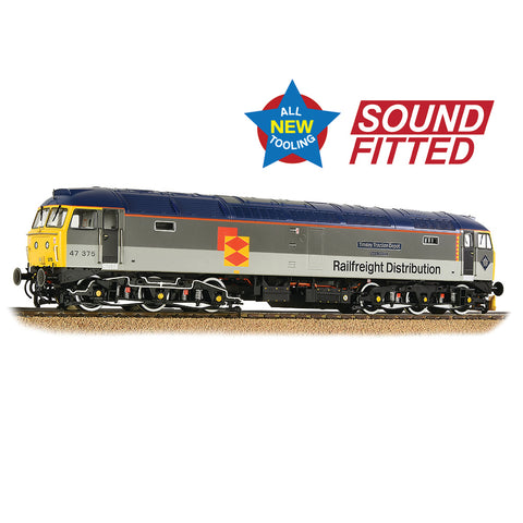Bachmann 35-419SF OO Gauge Class 47/3 47375 'Tinsley Traction Depot' BR RF Distribution European