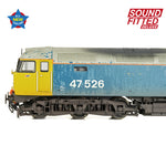 Bachmann 35-421SFX OO Gauge Class 47/4 47526 BR Blue (Large Logo) [W]