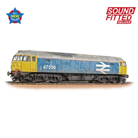 Bachmann 35-421SFX OO Gauge Class 47/4 47526 BR Blue (Large Logo) [W]