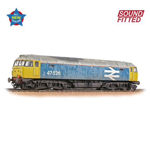 Bachmann 35-421SF OO Gauge Class 47/4 47526 BR Blue (Large Logo) [W]