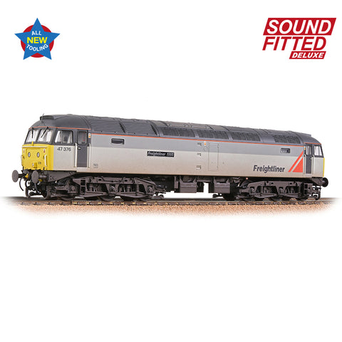 Bachmann 35-430SFX OO Gauge Class 47/3 47376 'Freightliner 1995' Freightliner Grey [W]