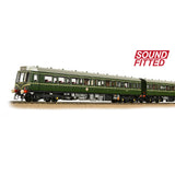 Bachmann 35-500SF OO Gauge Class 117 3-Car DMU BR Green (Speed Whiskers)(DCC SOUND)