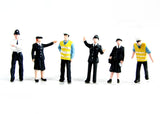 Bachmann 36-041 OO Gauge Police & Security Staff Figures