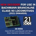Bachmann 36-569A OO Gauge Class 90 DCC Loco-Decoder with Servo Motor Operation & Brake function