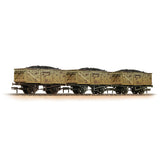 Bachmann 37-239 OO Gauge BR 16T Steel Mineral 3-Wagon Pack BR Grey (Early) [W] [WL]
