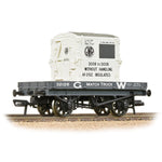 Bachmann 37-480 OO Gauge 1 Plank Wagon GWR Grey With 'GWR' AF Container