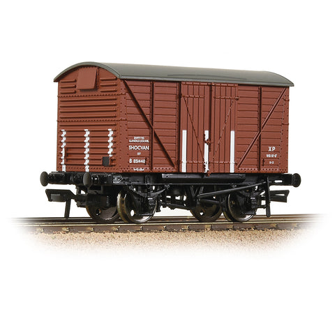 Bachmann 37-903B OO Gauge BR 12T Shock Van Corrugated Ends BR Bauxite (Early)